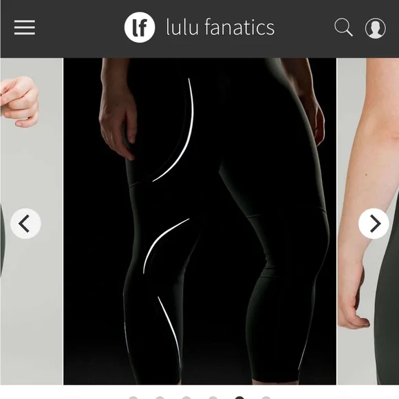 Lululemon Base Pace High-Rise Reflective Tights in Smoked Spruce - Picture 2 of 7